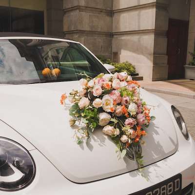 Esküvői autódekoráció